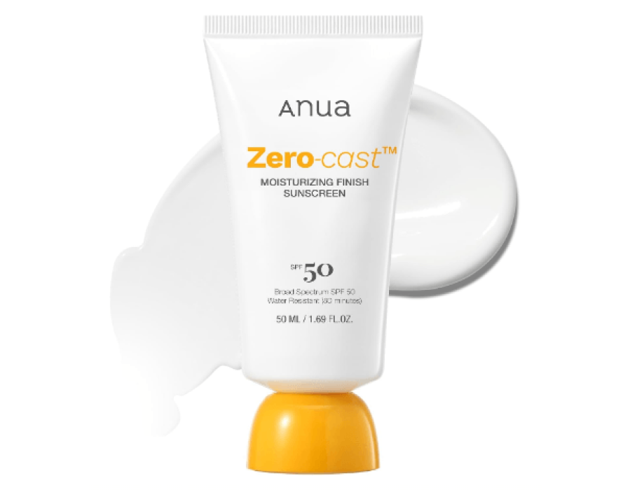 Anua Zero-Cast Moisturizing Finish Sunscreen SPF50+, 50 ml