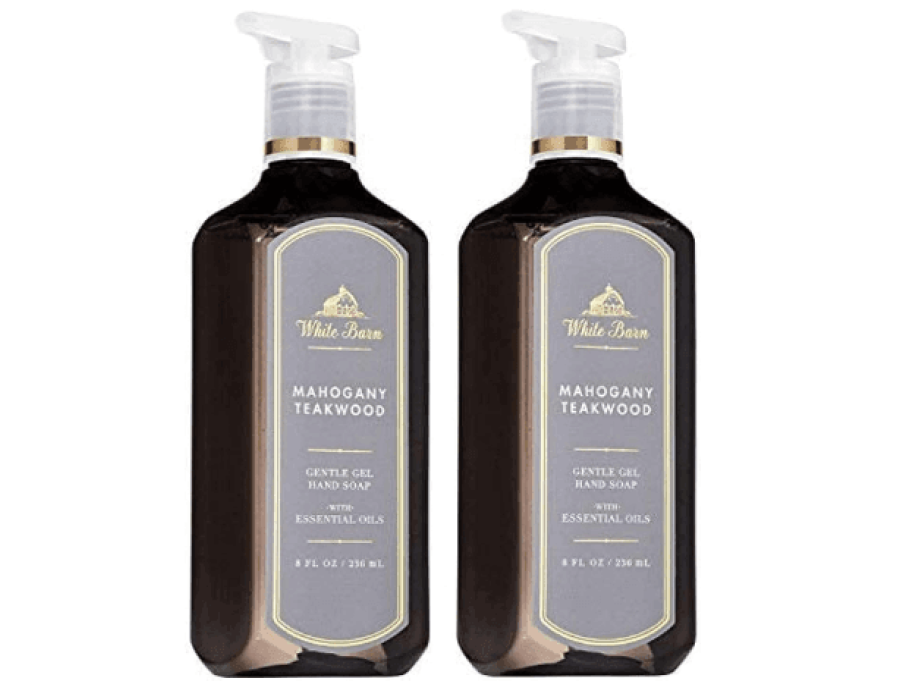 "Bath and body works Mahogany Teakwood Cleansing Gel Hand Soap - 2x"